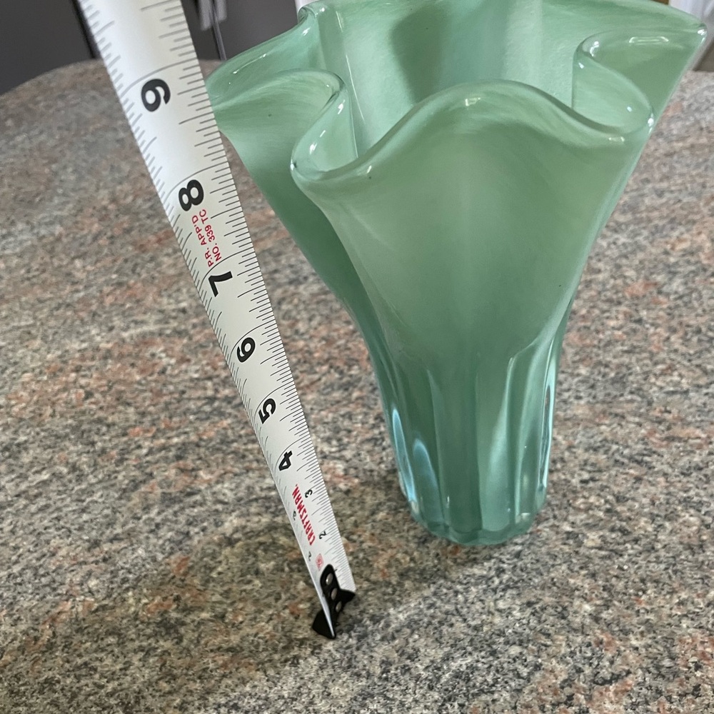 Artisan Seafoam Green Vase - Picture 2 of 6